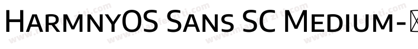 HarmnyOS Sans SC Medium字体转换